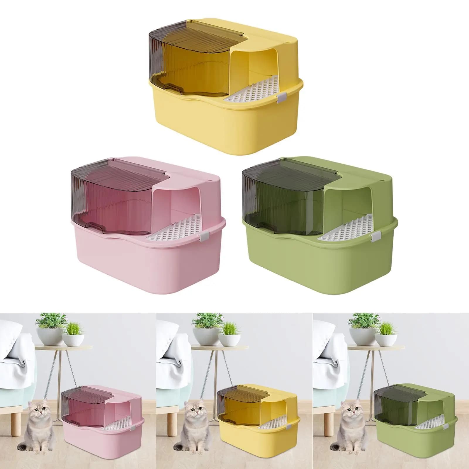 Cat Litter Box Pet Supplies Cat Toilet Sand Box for All Kinds of Cat Litter