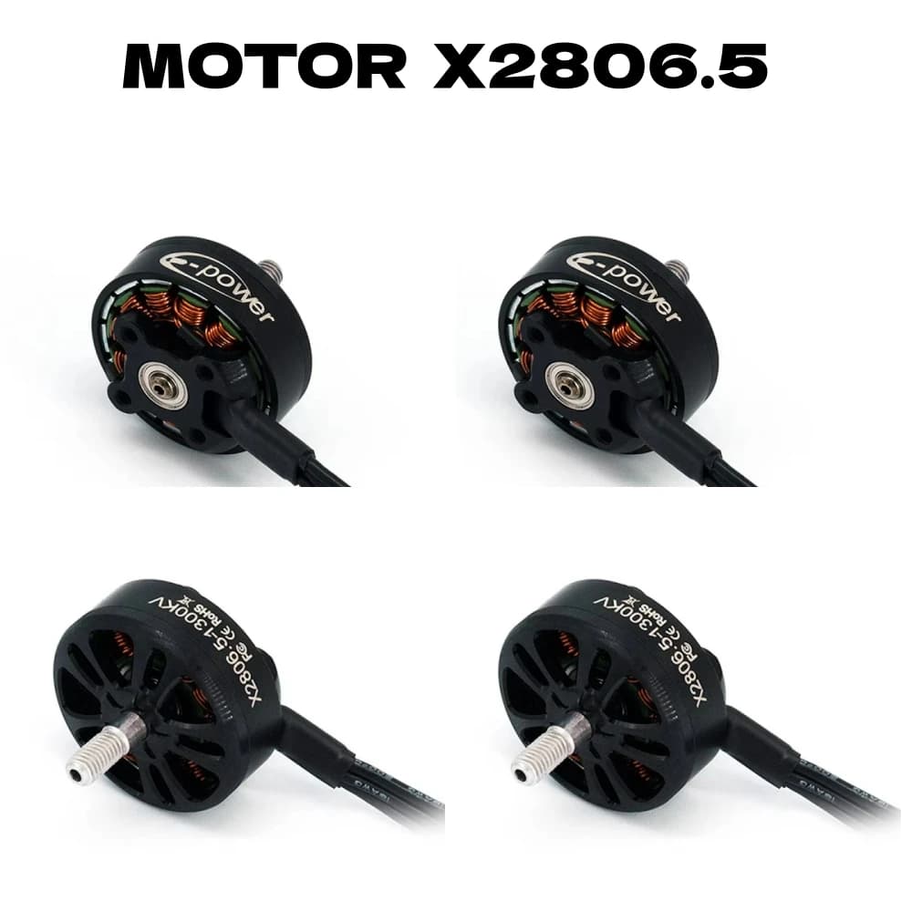 1/4 PCS Motor 2806.5 2806.5 1300KV / 1500KV/1700KV Brushless Motor 4-6S Compatible 6-7inch Propeller for RC FPV Racing Drone