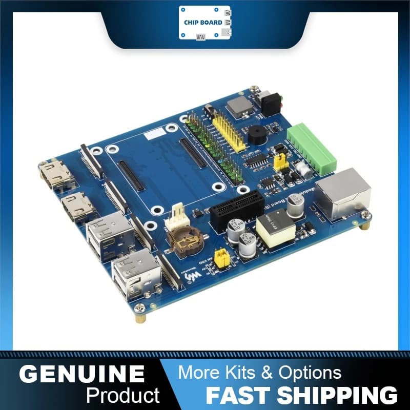 IO Raspberry Pi Compute Module 4 with PoE (Type B) support, compatible with all variants and configurations of CM4 modules.