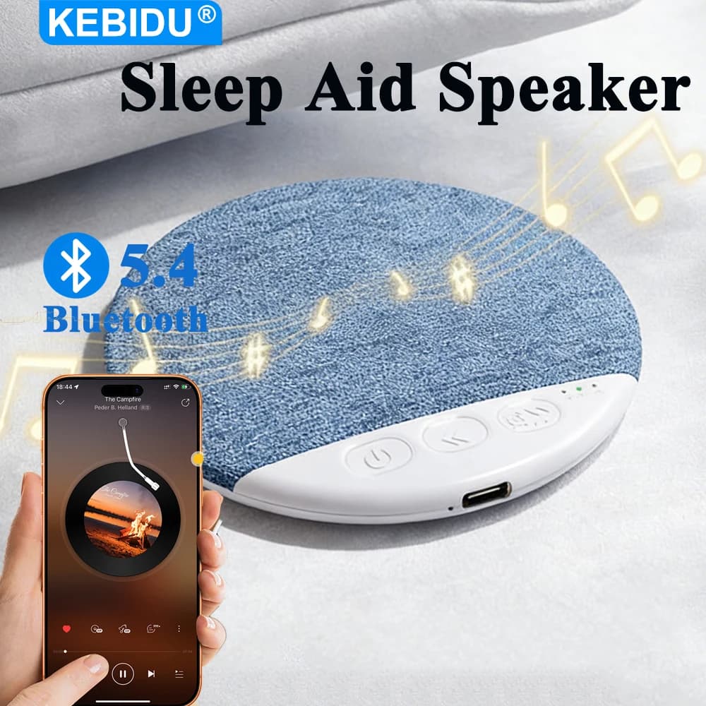 KEBIDU Altoparlante per Dormire sul Fianco, Wireless, a Ultrasuoni, con Musica, Alta Dinamica, HiFi Stereo, Bluetooth