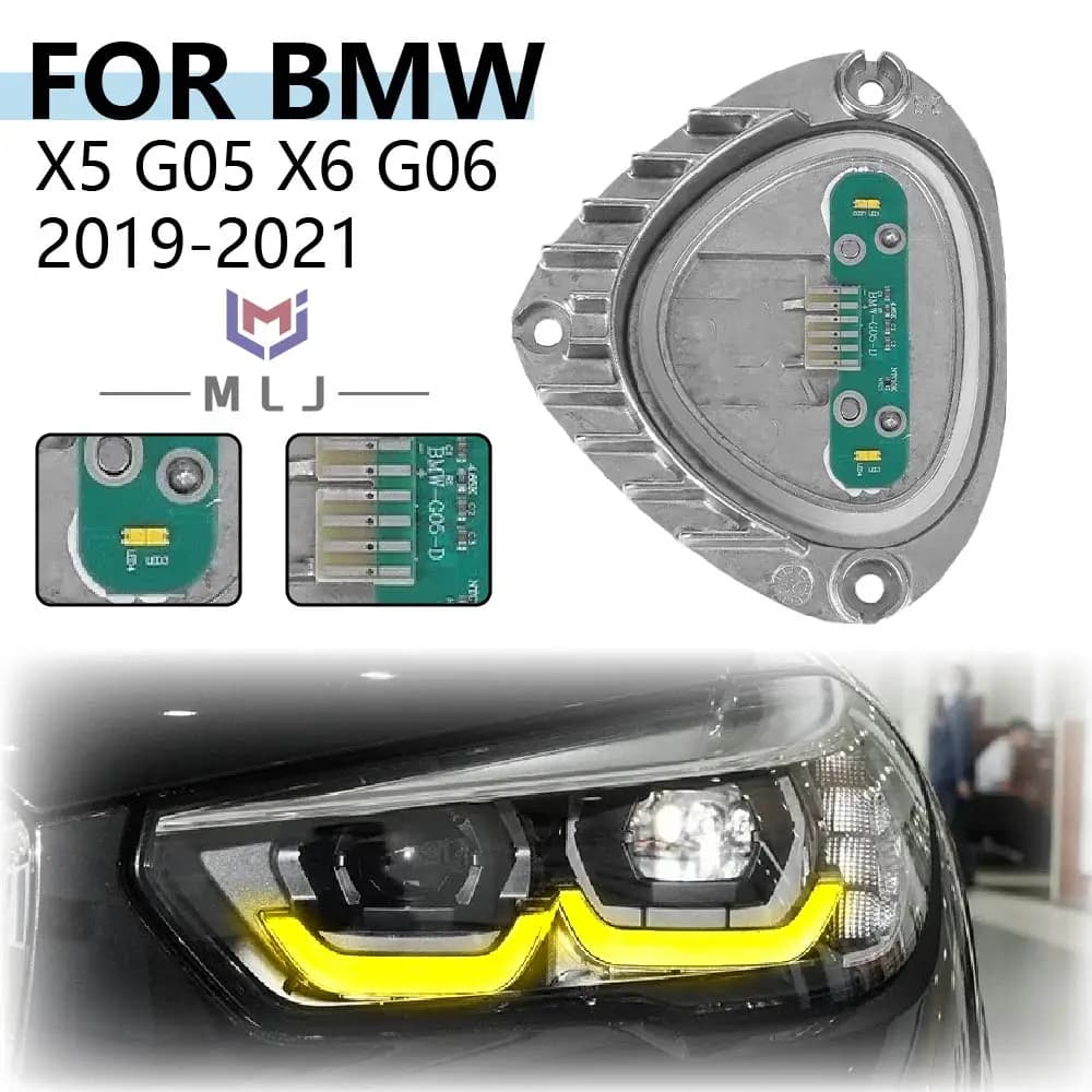 Lemon Yellow DRL Module LED Headlight Unit DRL Driving Module Light Plug And Play Parts For BMW X5 G05 X6 G06 2019 2020 2021 CSL