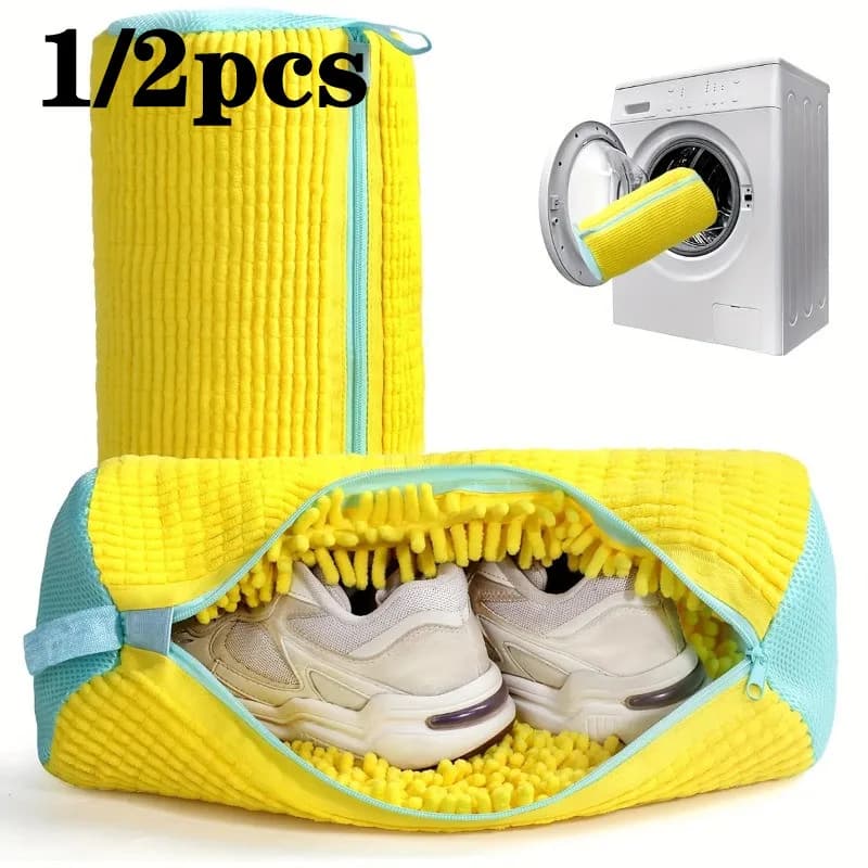 1/2pc Washing bag Padded mesh Protection for laundry shoes Blown fibres Polyester washing shoes Laundry bag suitable for the machine Drying bags
