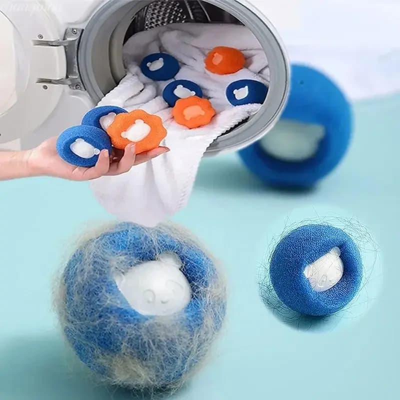 3-10pcs Laundry Balls Laundry Balls Pet Hair Remover Reusable Balls Washing Machine Filter Removes Lint From Clothes Ball Catch
