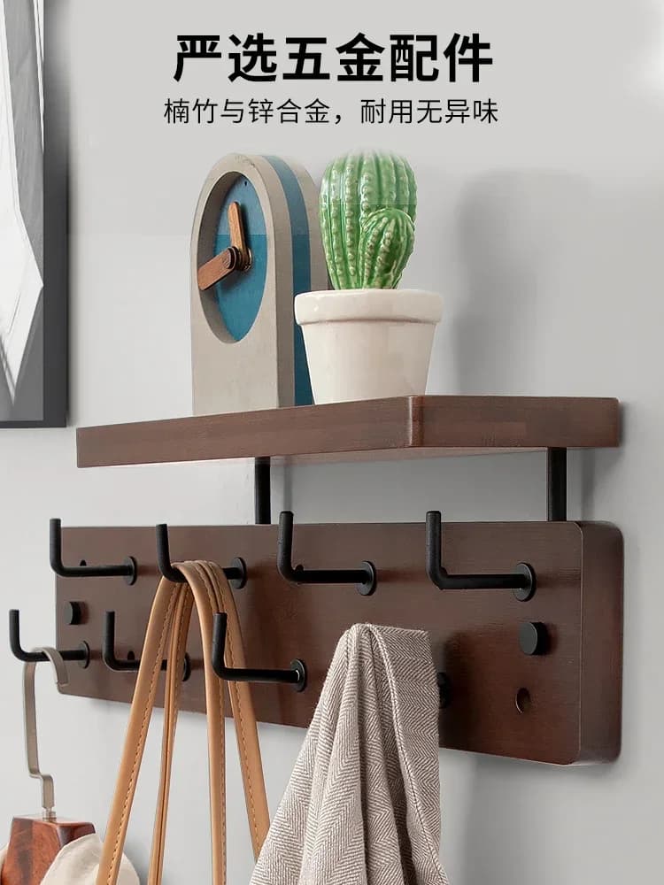 - Clothes rack hanging hanging on the entrance door living room hangers creative wall.
