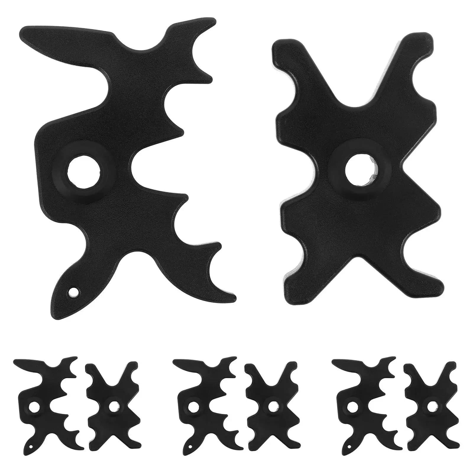 Set di 8 Poggiateche in Plastica per Stecca da Biliardo, Accessori Portatili per Sala Giochi e Tavolo da Snooker