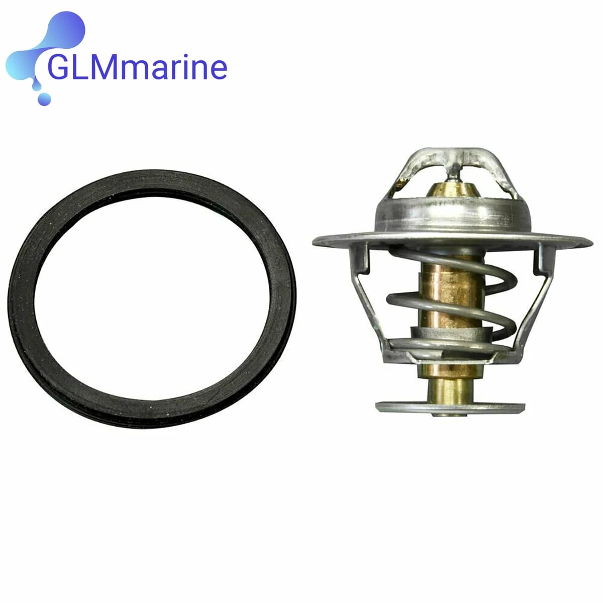 Kit Termostato 82 Gradi 3831424 per motori Volvo Penta MD31 AD41 KAD42 KAD43 KAD300 875849 876128 1544390