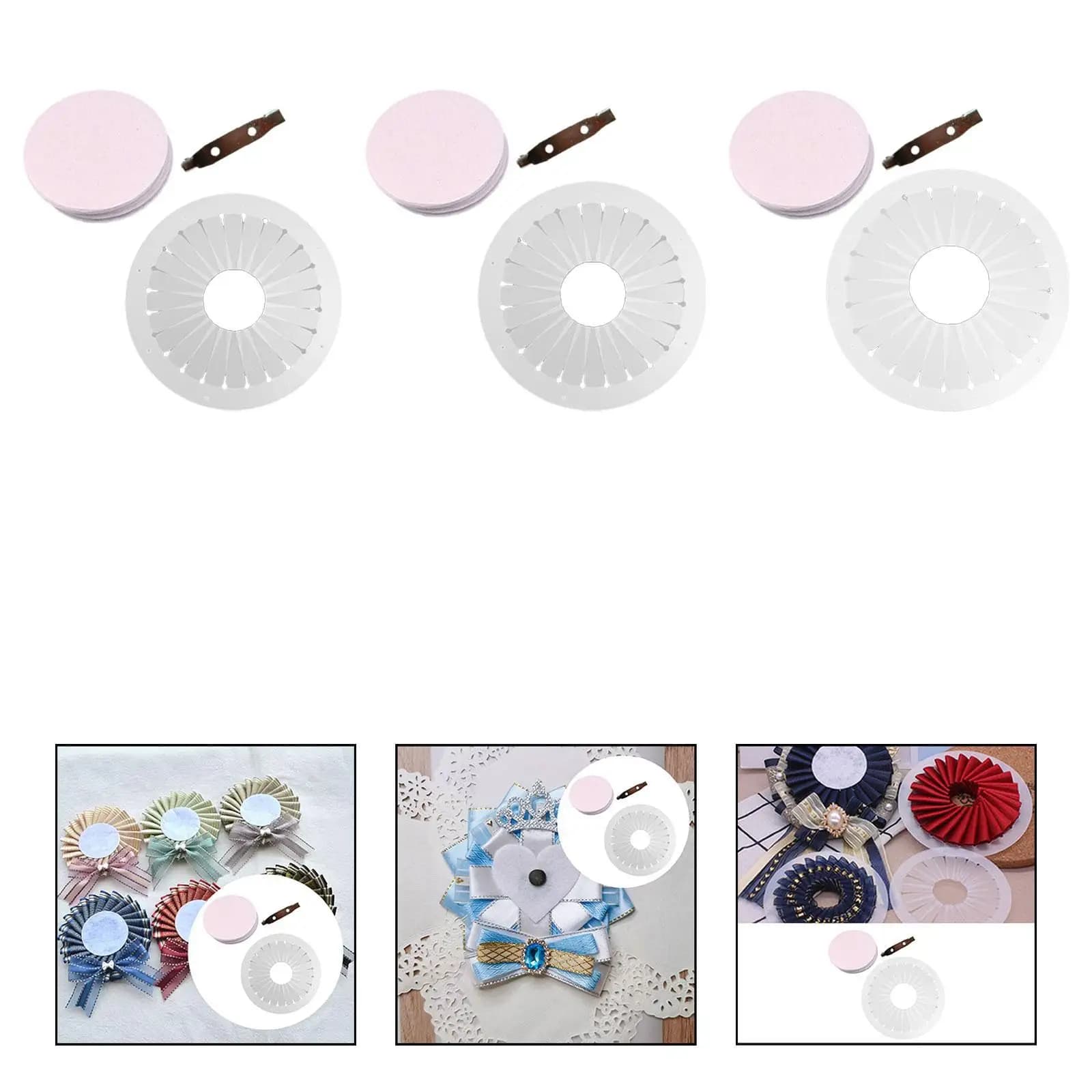 Kit Fai-da-Te per Creare Fiori di Nastro in Tessuto Non Tessuto per Nastri Decorativi, Progetti di Cucito e Arte
