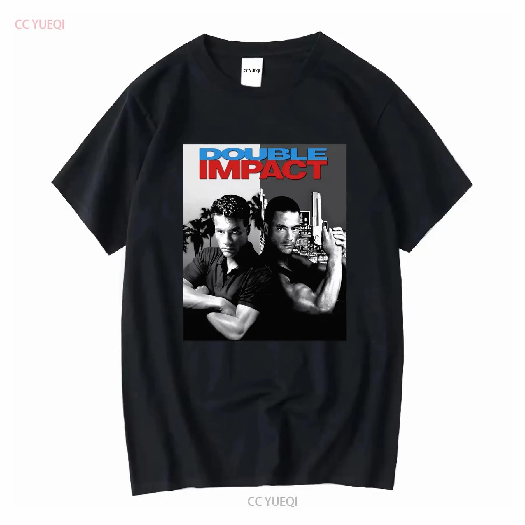 Maglietta Jean Claude Van Damme Bella Canvas vintage lavata moda homme abiti firmati grafici Versatile Casual Leggermente