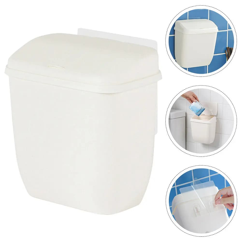 Cestino per Rifiuti da Appendere alla Porta dell'Armadio, Contenitore Compatto Salvaspazio per Cucina, Casa e Ufficio, Ideale per il Riciclaggio