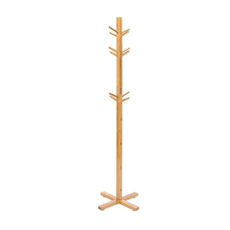 Hangers in solid wood Clothes rack for bedroom from floor to ceiling
