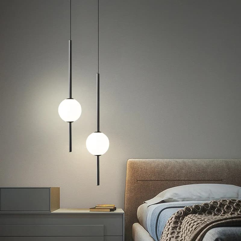 Lampada a sospensione per camera da letto Linea sospesa nordica Lunghezza luce regolabile