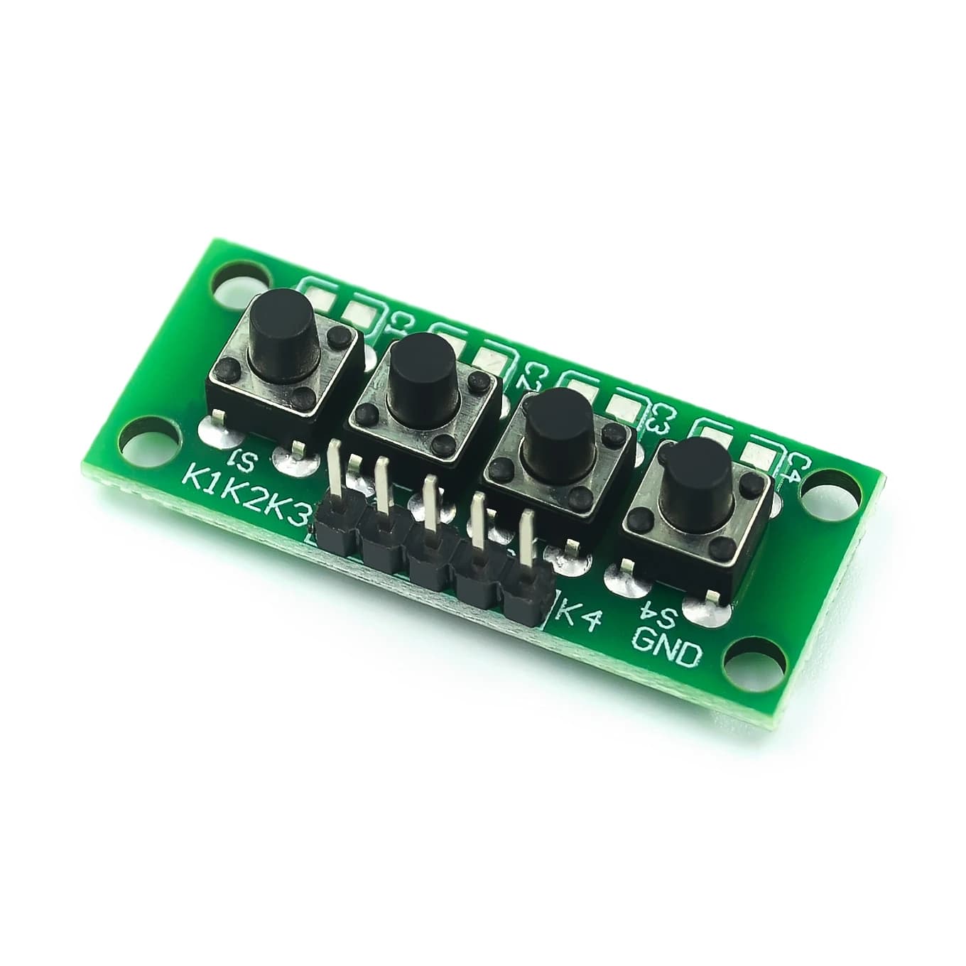 DIY kit 1x4 4 buttons independent keyboard module Mcu for project experiment class design for students Arduino
