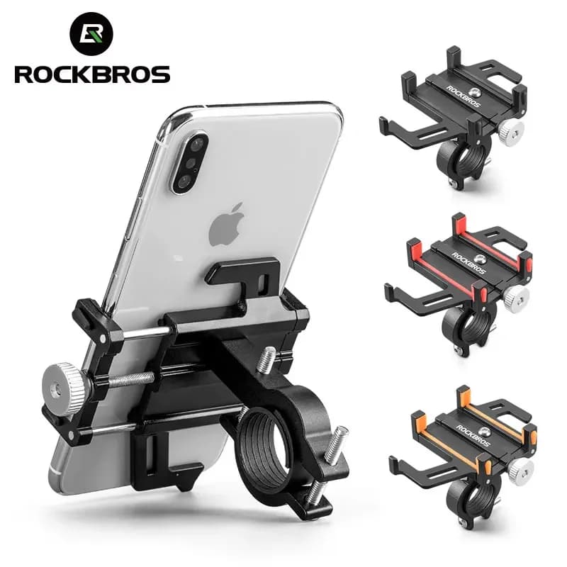 Supporto per Telefono ROCKBROS per Moto e Bicicletta Elettrica, Supporto in Lega di Alluminio CNC a Cinque Artigli, Supporto Meccanico per Smartphone