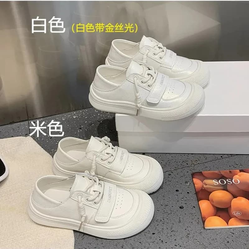 Ladies' new fashionable, comfortable, and versatile shoes that can be worn on two pairs of white shoes