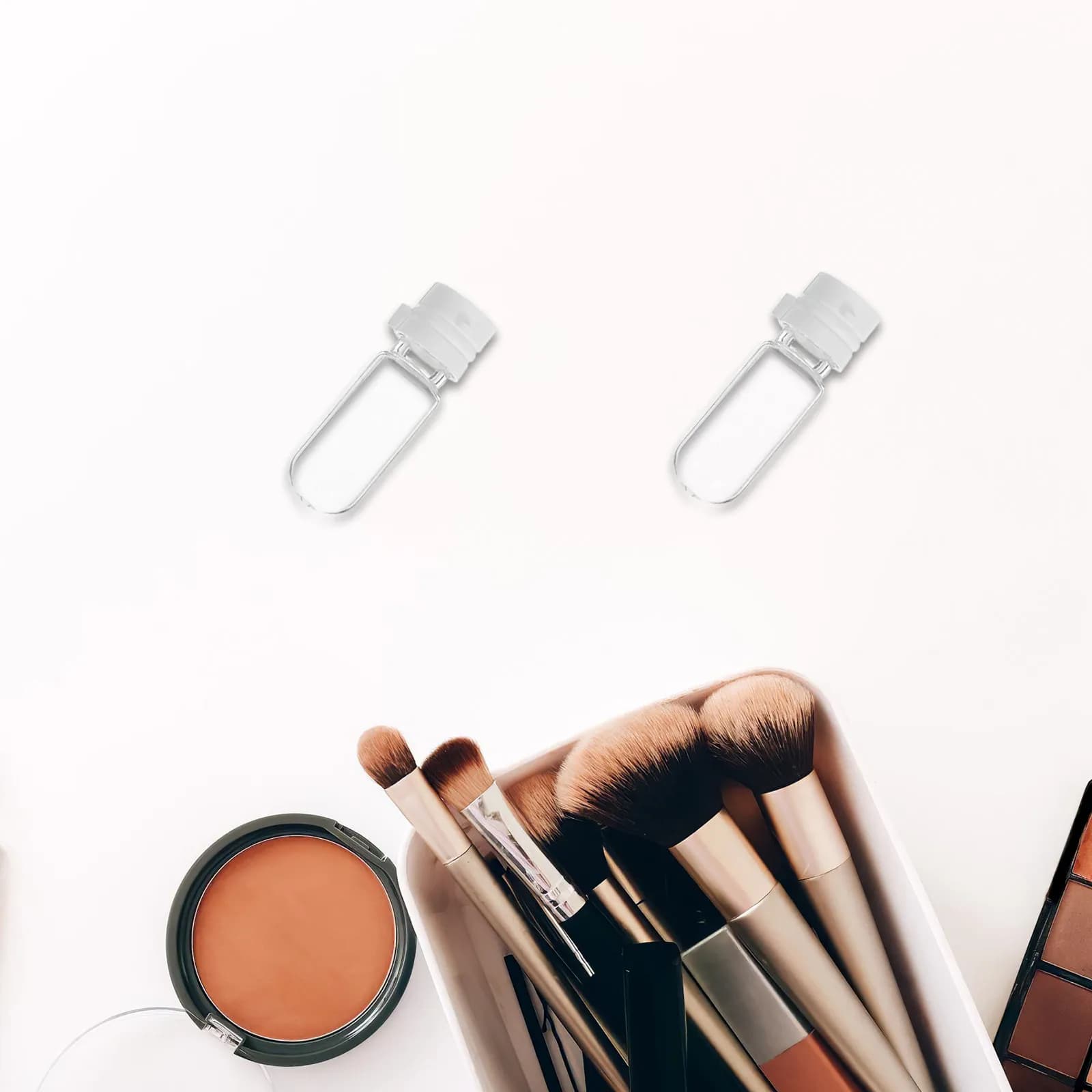 10 flaconi da viaggio a tenuta stagna, mini contenitori in vetro per cosmetici liquidi, ricaricabili, per profumi, oli essenziali, trucco, 2 ml