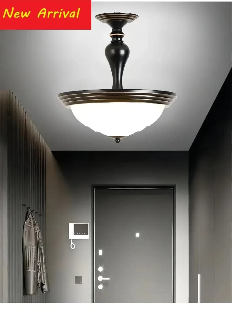 Lampadario Moderno e Semplice per Camera da Letto e Balcone, Luce Americana per Ingresso, Corridoio e Mezza Soffitta