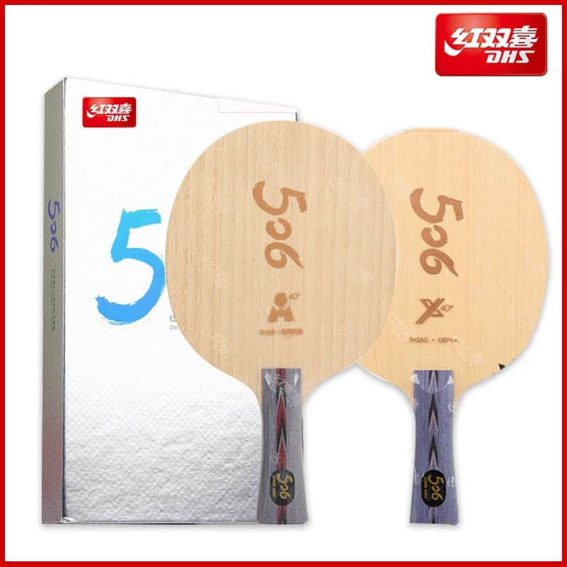 Racchetta da Ping Pong DHS 506X/506A 5+2A/2AC Professionale con Scatola Originale, Racchetta da Tennistavolo Offensiva in Carbonio