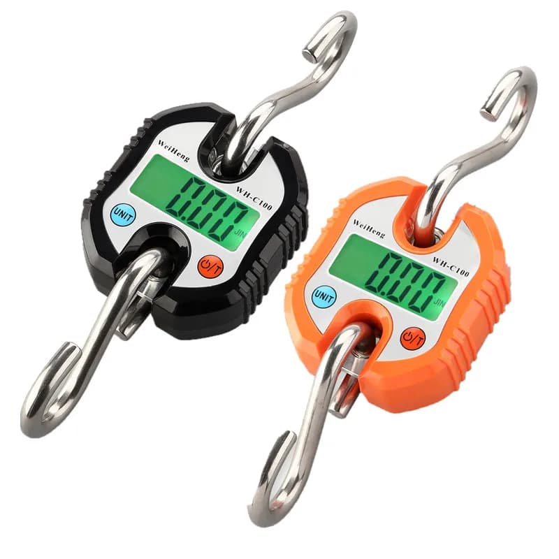 Bilancia per gru peso digitale 300kg 150kg/50g 200kg/100g 500kg/100g bilancia a gancio sospesa per impieghi gravosi s acciaio inossidabile digitale portatile
