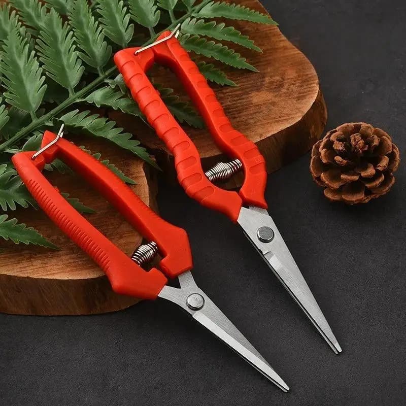 1Pcs Stainless Steel Garden Pruning Shears Non Slip Handles For Trimming Plants