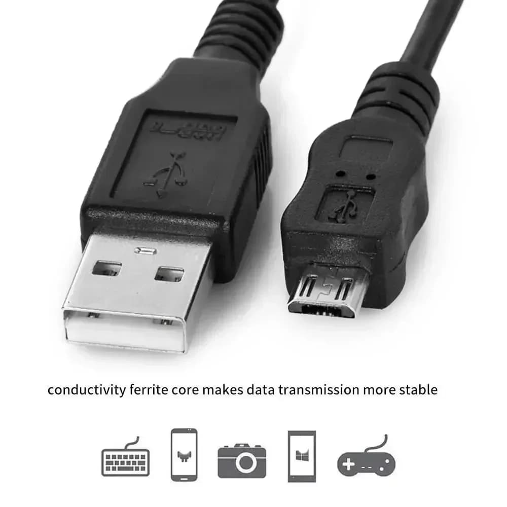 Cavo dati Micro USB per telefono Android 1M per accessori Controller Xbox One /PS4 cavo di alimentazione anello magnetico Anti-interferenza