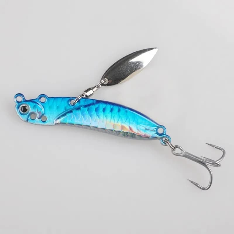1PC Metal VIB 7/10/15/20g Fishing Lure Vibration Spoon Hard Baits Jig Sequin Crankbait Wobbler Swimbait Cicada Tackle 6 Colors