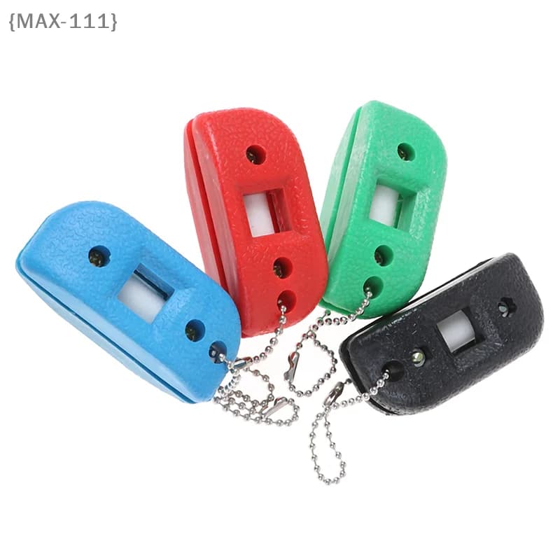 【F2-MAX-111】Affilatore per Pattini da Ghiaccio Sandstone - Strumento di Affilatura a Doppia Faccia per Pattini da Hockey e Pattini da Ghiaccio, Include Borsa per il Trasporto