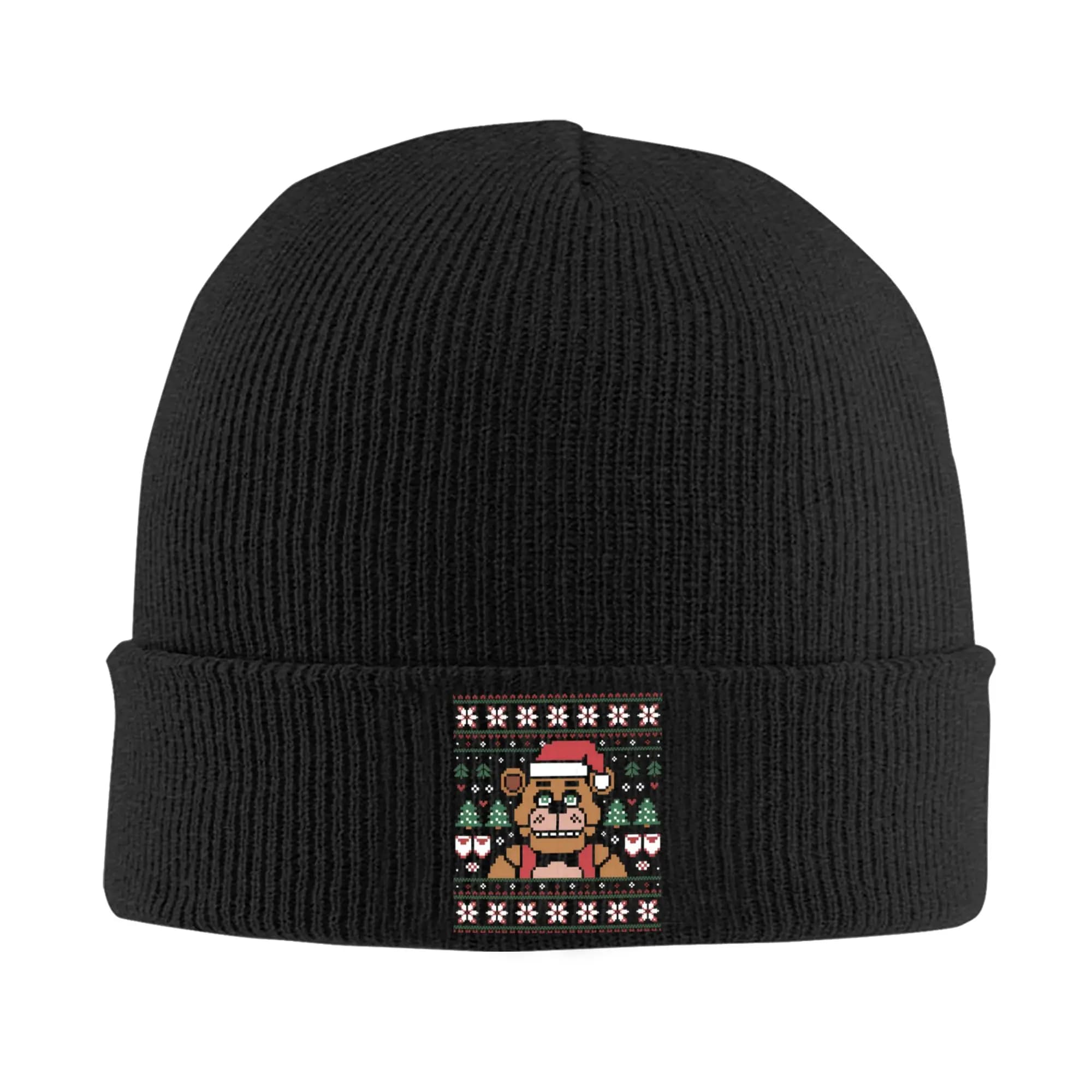 FNAF At Freddys Knitted Caps Women's Men's Skullies Beanies Autumn Winter Hats Acrylic Warm Cap