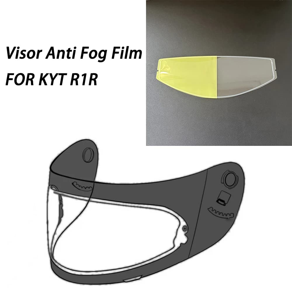 Visor Film Anti Fog Motorcycle Helmet for KYT R1R Moto Helmet Antifog Lens Film