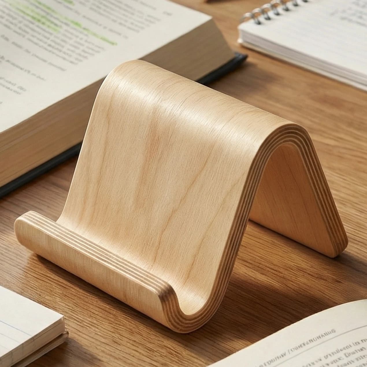 Creativo multifunzione in legno supporto per tablet per telefono cellulare decorazione da scrivania ornamenti mini staffa antiscivolo portatile per cellulari
