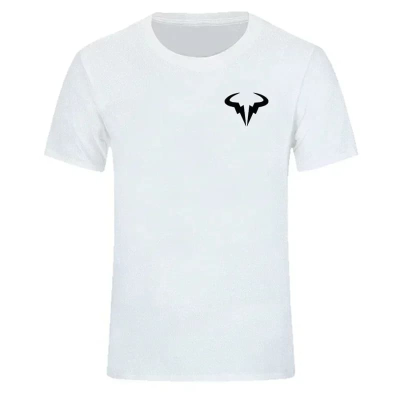 Popular Rafael B B Nadal Tennis Player Printed T-shirt Men's Short Sleeve Cotton T-shirt High Quality Men's Crewneck Top S-5xl