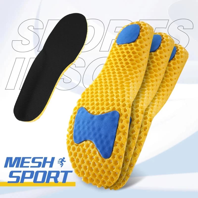 3 Paia di Solette Ortopediche in Memory Foam per Scarpe, Cuscinetti Traspiranti Deodoranti in Mesh per Sneakers e Scarpe da Corsa, per Uomo e Donna