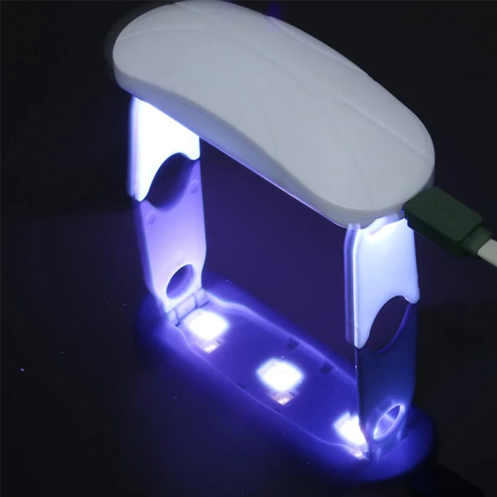 Mini asciuga unghie Lampada per unghie a LED UV Luci polimerizzanti pieghevoli per smalto gel per unghie Asciugatrice per unghie ad asciugatura rapida