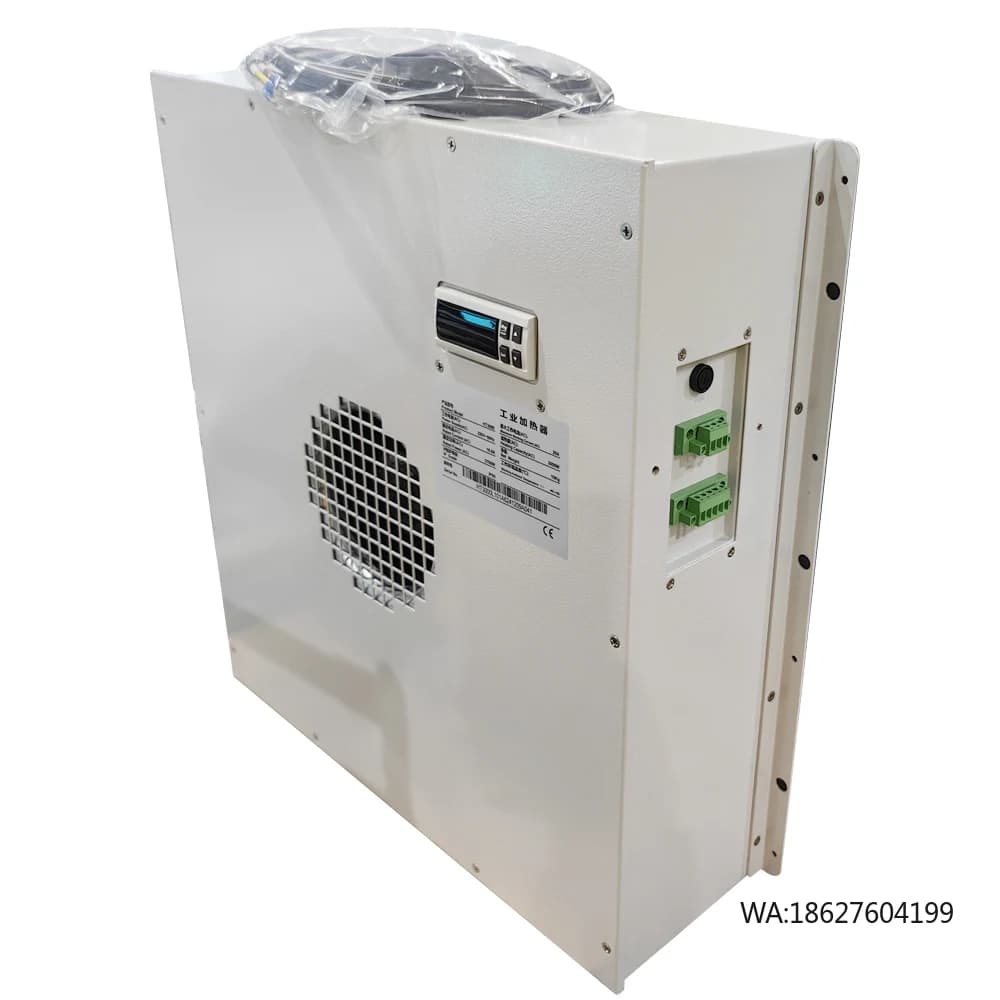 Ventilatore Elettrico Industriale per Armadietto Batterie con Controllo Temperatura e Potenza, Riscaldatore ad Aria per Ambienti a Bassa Temperatura