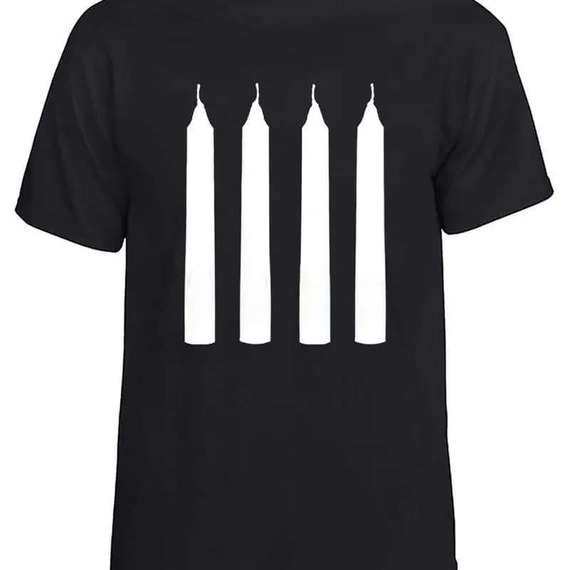 QUATURE CANDI o FORK MANIGLIE Due Ronnies commedia classica divertente T-shirt da uomo dalla S alla 5XL