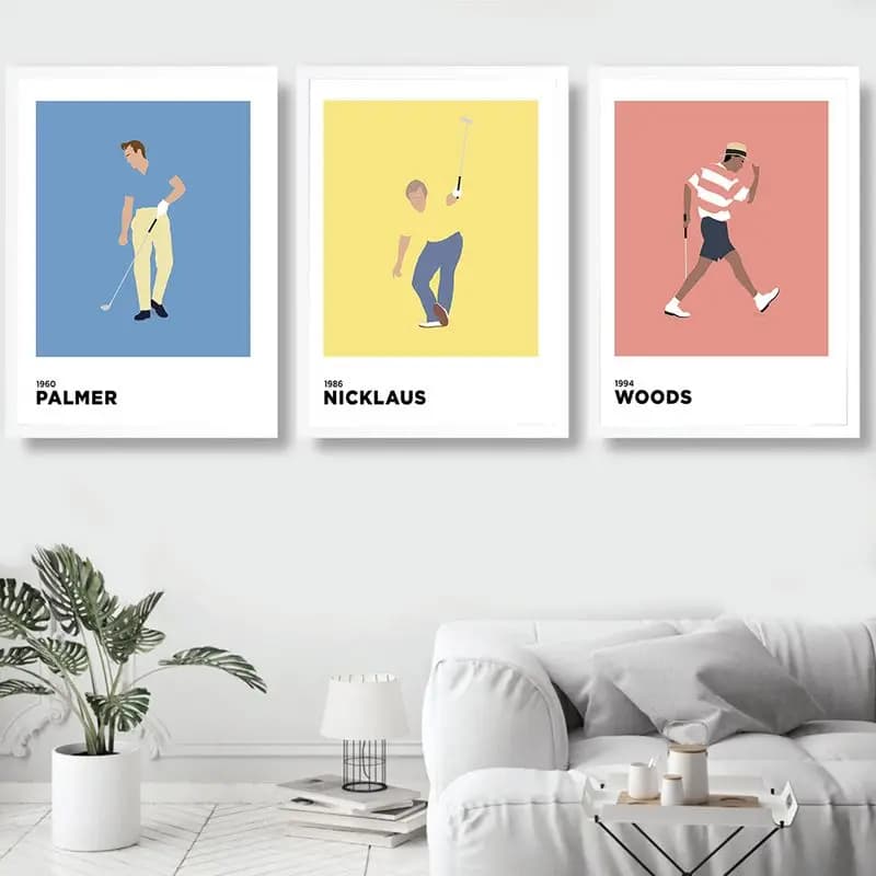 Golf Legend Sport Player Poster Canvas Painting Hot Wall Art Pictures Posters and Prints for Living Room Home Decor No Frame