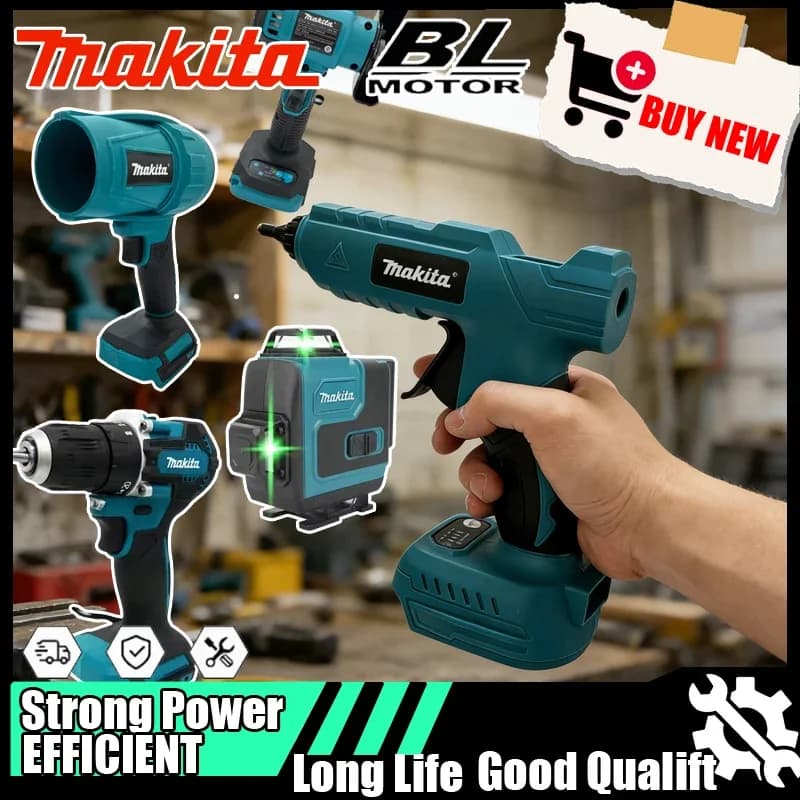 2026 Makita Vari Modelli di Utensili Elettrici Portatili Senza Fili: Smerigliatrice Angolare, Pistola Termica, Trapano Elettrico, Sega a Sciabola Elettrica