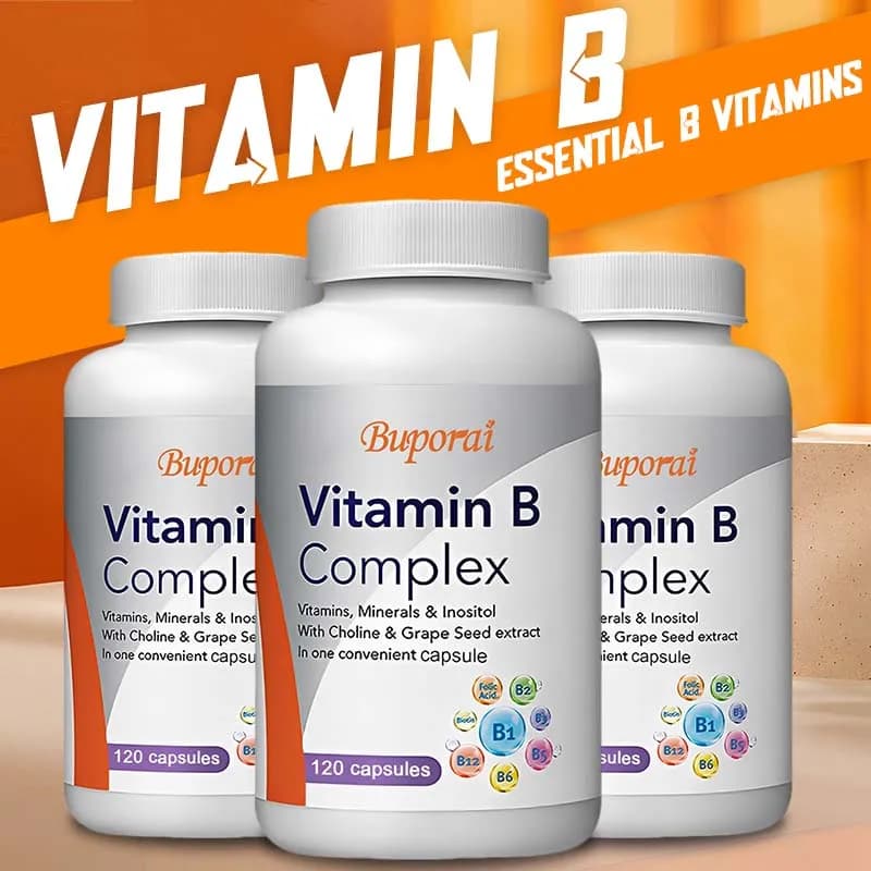 Complesso di vitamina B - B1, B2, B3, B5, B6, B12, Biotina, Acido folico, Sistema nervoso, Metabolismo, Supporto immunitario e energetico