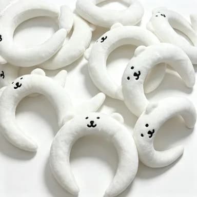 Chiikawa plush headband high volume hair accessory for face washing skincare mask fixing selfie photography decorative hair hoop