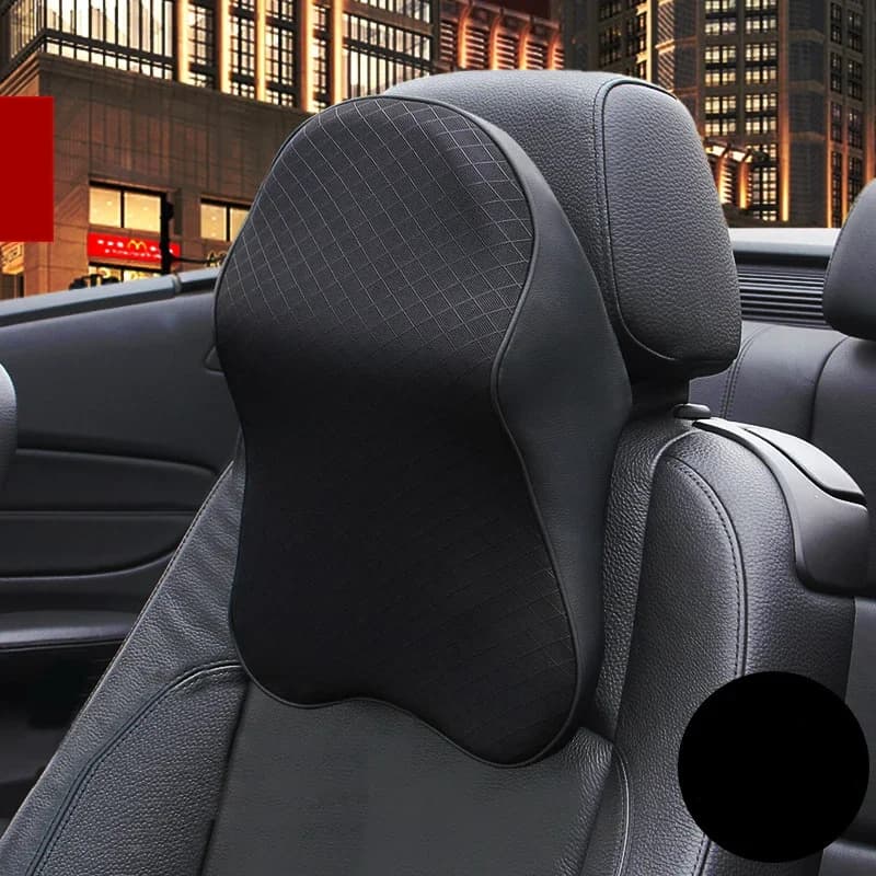 Cuscino per poggiatesta per seggiolino auto Cuscino in memory foam 3D Sollievo dal dolore alla testa e al collo Supporto per il collo da viaggio Cuscino in memory foam traspirante