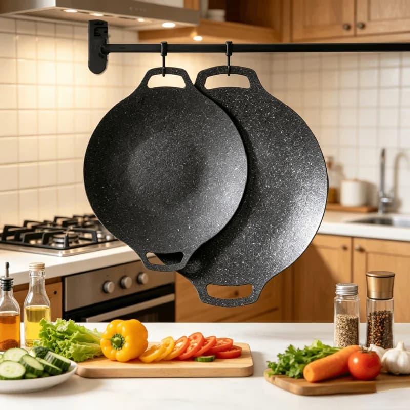 Portable Nonstick Frying Pan Outdoor Camping Multi Purpose Cookware Induction Household Bakeware
