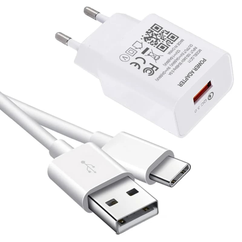Caricabatterie rapido per Samsung Galaxy S21 Ultra S20 S10 S9 S8 Plus M31 A71 Adattatore di alimentazione USB Ricarica rapida 3.0 Tipo C Cavo di ricarica USB