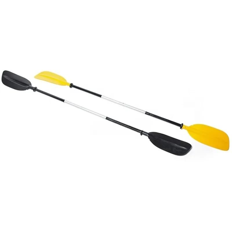 Personalizzazione manuale della pagaia in alluminio per pagaia per kayak da 2 pezzi con logo personalizzato in fabbrica