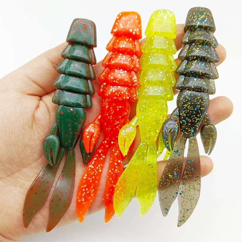 2 pezzi di esche morbide artificiali da pesca da 12 cm/12,5 g, accessori per la pesca all'aperto