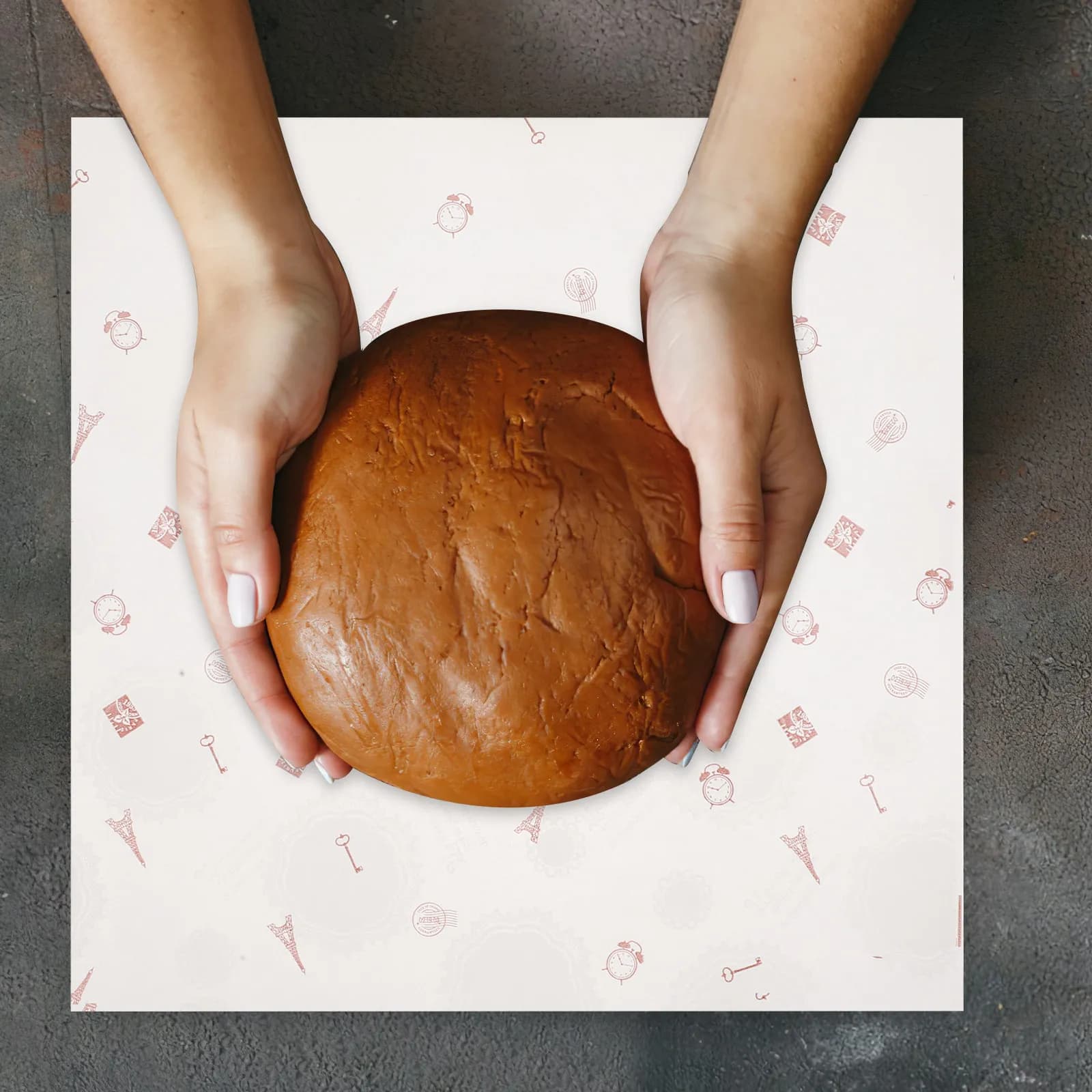 50 Fogli di Carta Antiolio per Alimenti, Carta da Forno, Tappetini Antiaderenti per Friggitrice ad Aria, Tappetino in Pergamena per Torte, Pratico per Biscotti