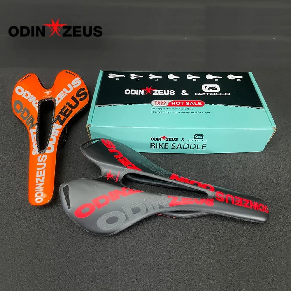 Carbon Bike Saddle Odinzeus Ultralight Carbon Road Bike Saddle Compatible with Bike Parts for Ultralight Bike Seat
