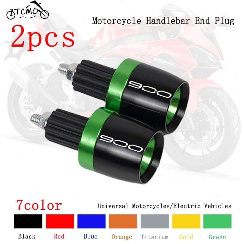 For Kawasaki Z900 Z900RS Z900SE Z 900 RS SE 2017-2023 2024 2025 CNC Aluminum Motorcycle Handlebar Grips Handle Bar End Cap