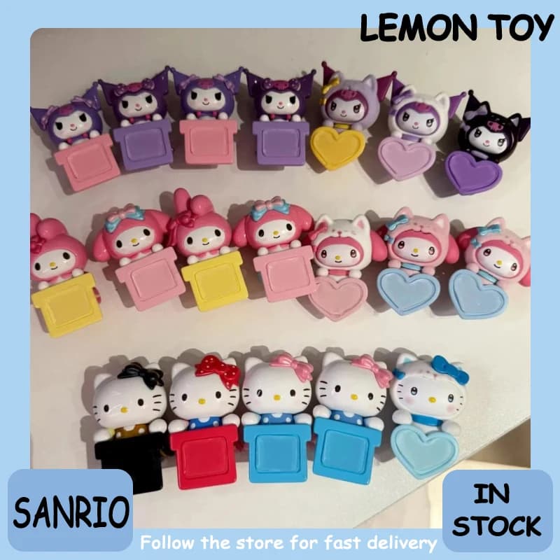 Genuino Sanrio Guardian Meow Group Hipper Bowknot Sweetheart Series Blind Box Hello Kitty Simpatico mini ornamento Regalo di tendenza della moda