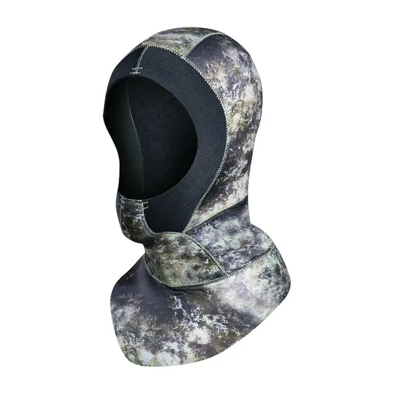3mm Neoprene Scuba Diving Hood with Shoulder Underwater Fishing Equipment Hat Winter Snorkel Swim Warm Cap Surf Hat Diving Caps