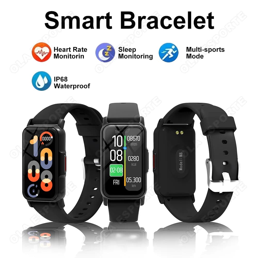 Nuovo Orologio Sportivo Fitness 2026 con Pedometro, Braccialetto Intelligente, Monitoraggio Frequenza Cardiaca e Sonno, Promemoria Chiamate, Impermeabile