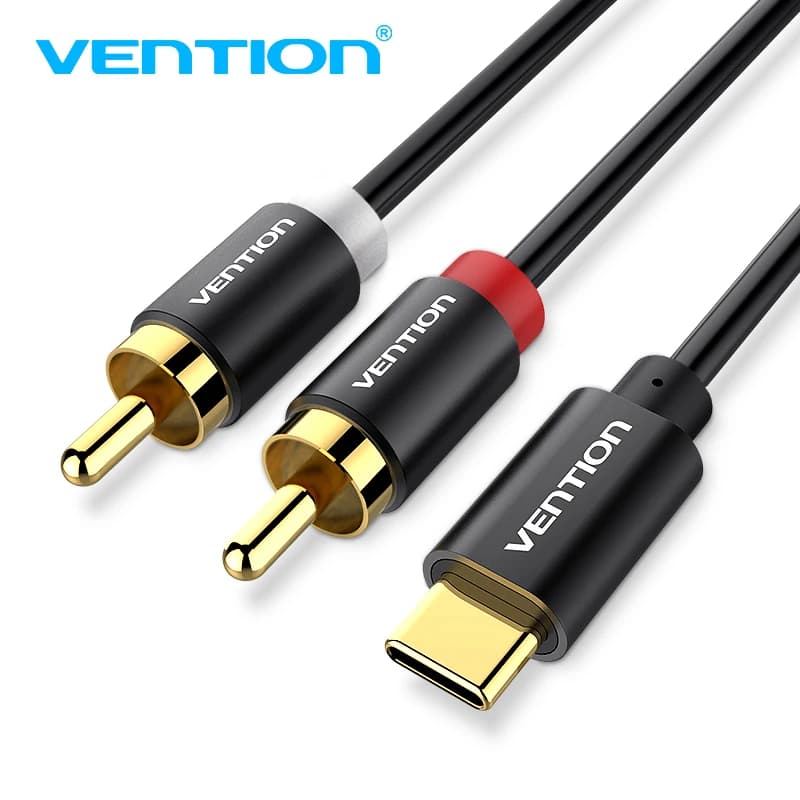 Cavo audio USB C RCA da tipo C a 2 cavi RCA Cavo jack 2rca tipo C RCA per iPhone Sumsung Xiaomi Altoparlante Home Theater TV 0,5 m 1 m